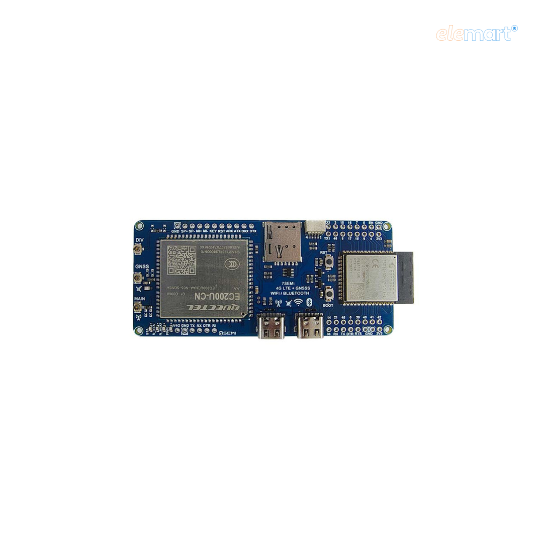 7Semi ESP32-S3 EC200U 4G LTE Cat-1 WiFi Bluetooth GNSS IoT Smart Modem