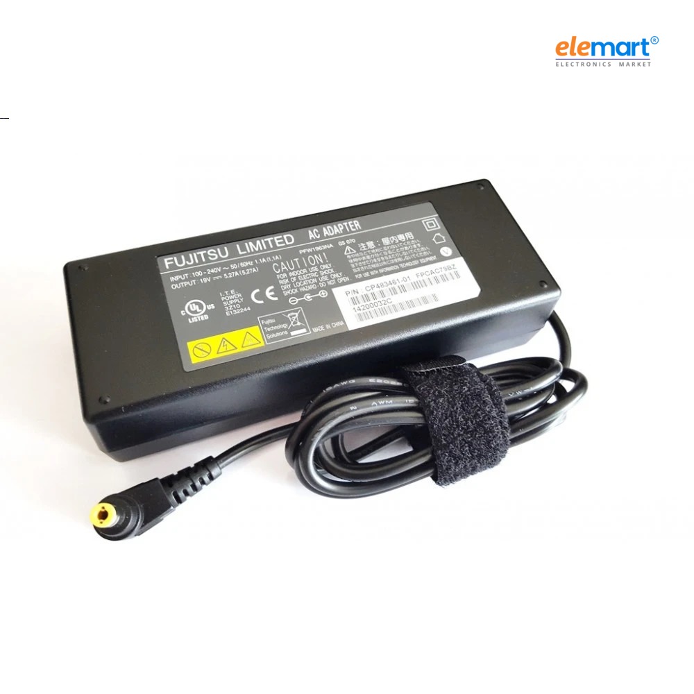 65W Laptop Power Adapter for Fujitsu – 19V 3.24A Charger with Power Cord Included