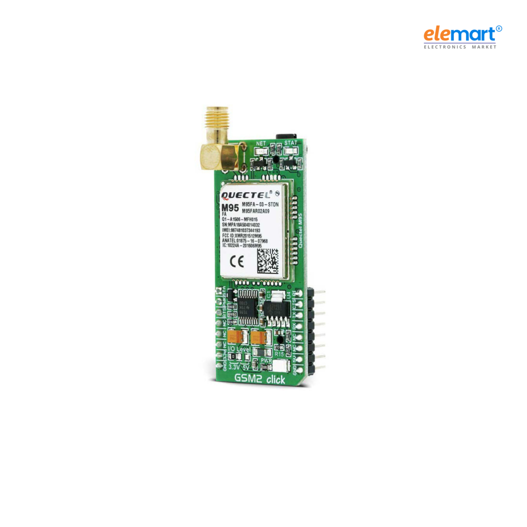 GSM2 Click Board M95 GSM/GPRS 3.5mm Audio Connector - MikroE