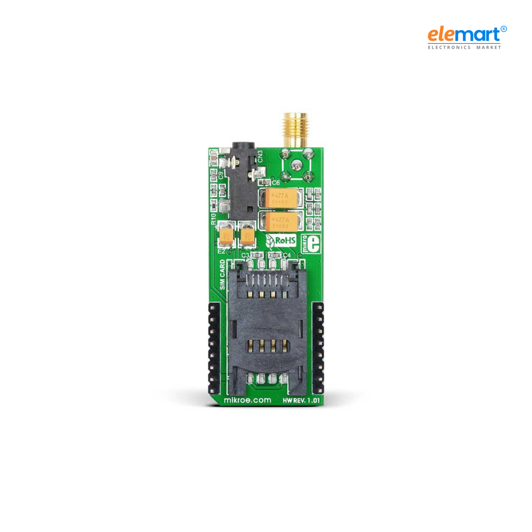 GSM2 Click Board M95 GSM/GPRS 3.5mm Audio Connector - MikroE
