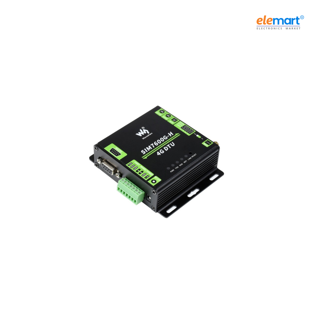 Industrial Grade SIM7600G-H 4G DTU, USB UART/RS232/RS485 Communication, LTE Global Band Support