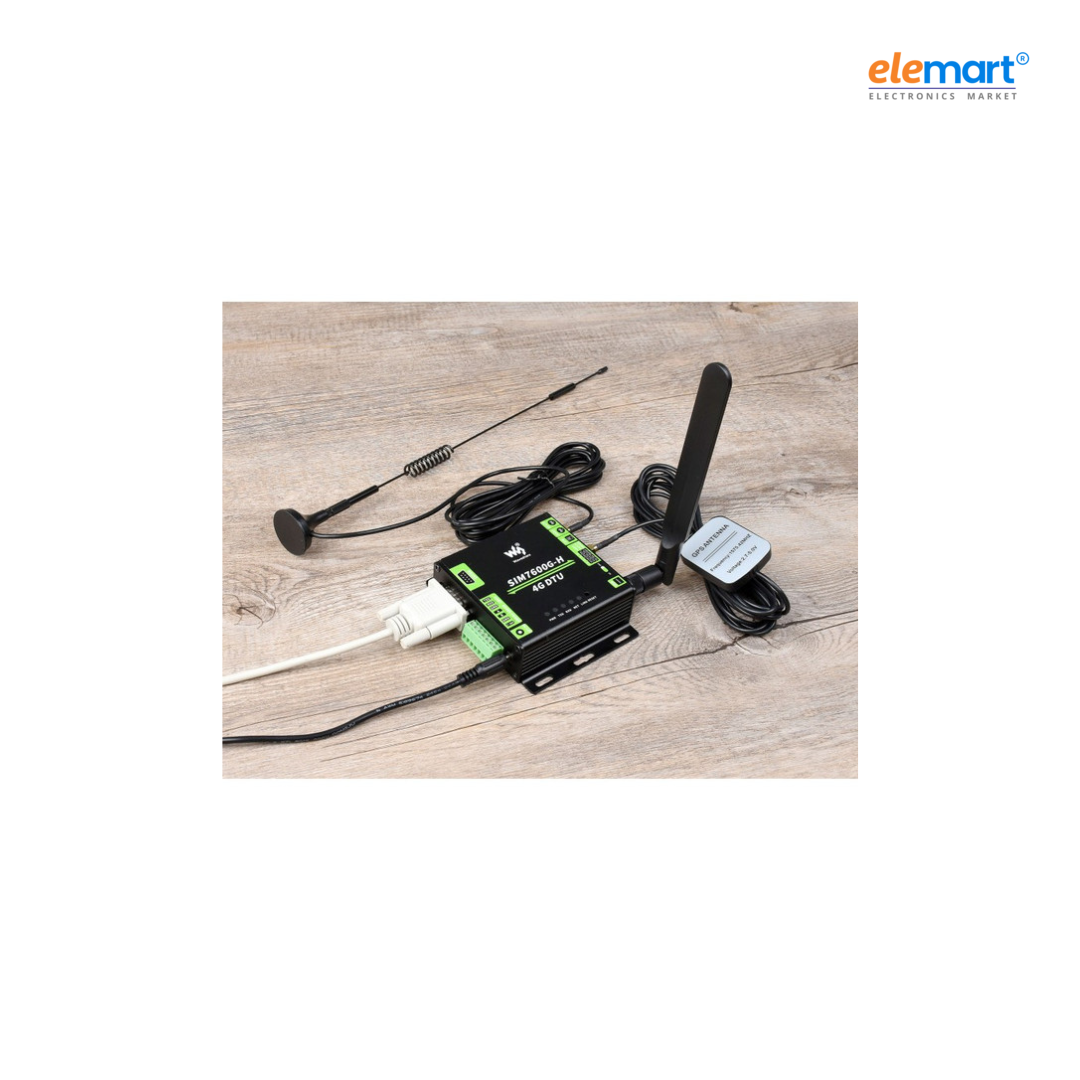 Industrial Grade SIM7600G-H 4G DTU, USB UART/RS232/RS485 Communication, LTE Global Band Support