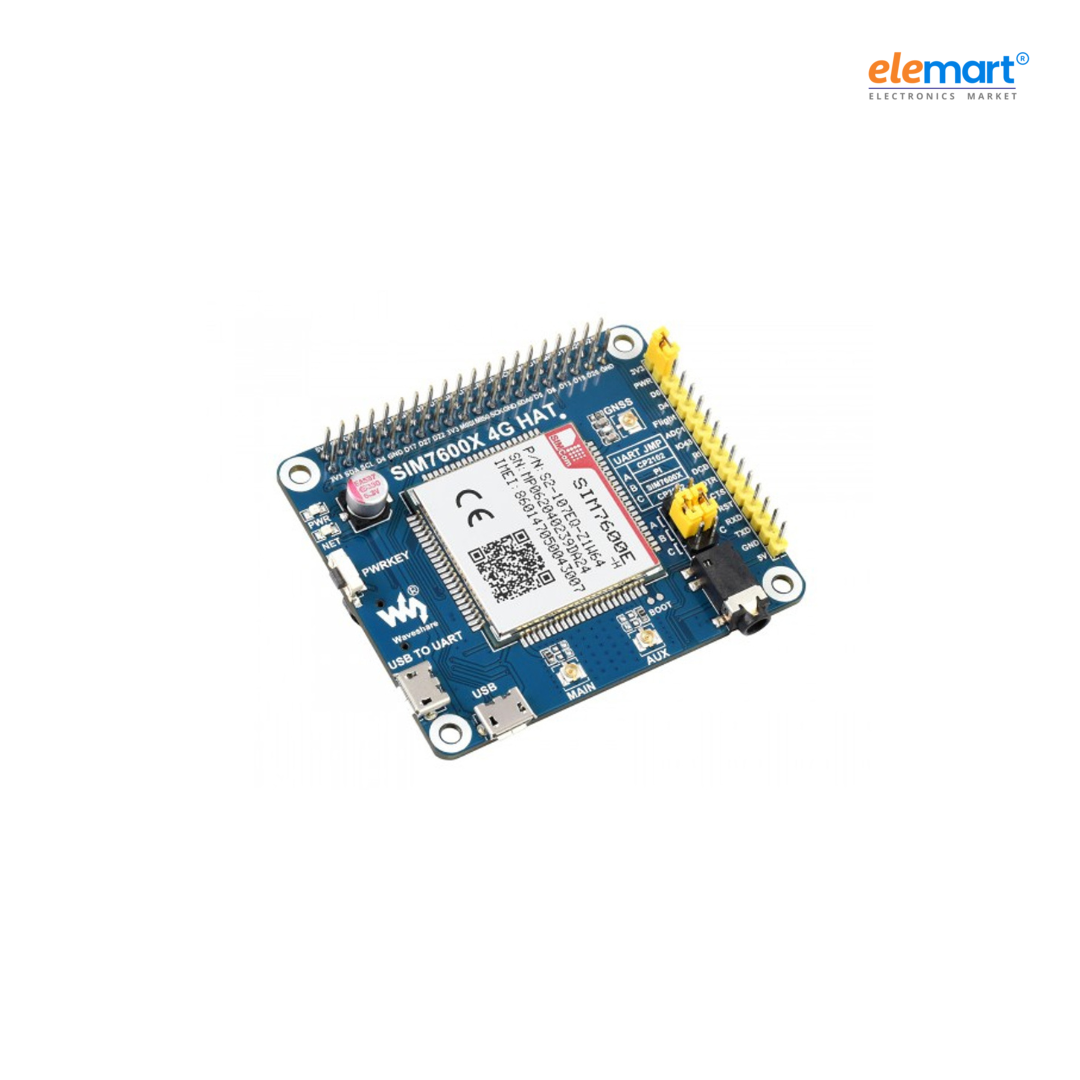 4G/3G/2G/GSM/GPRS/GNSS HAT for Raspberry Pi, LTE CAT4, SIM7600E-H