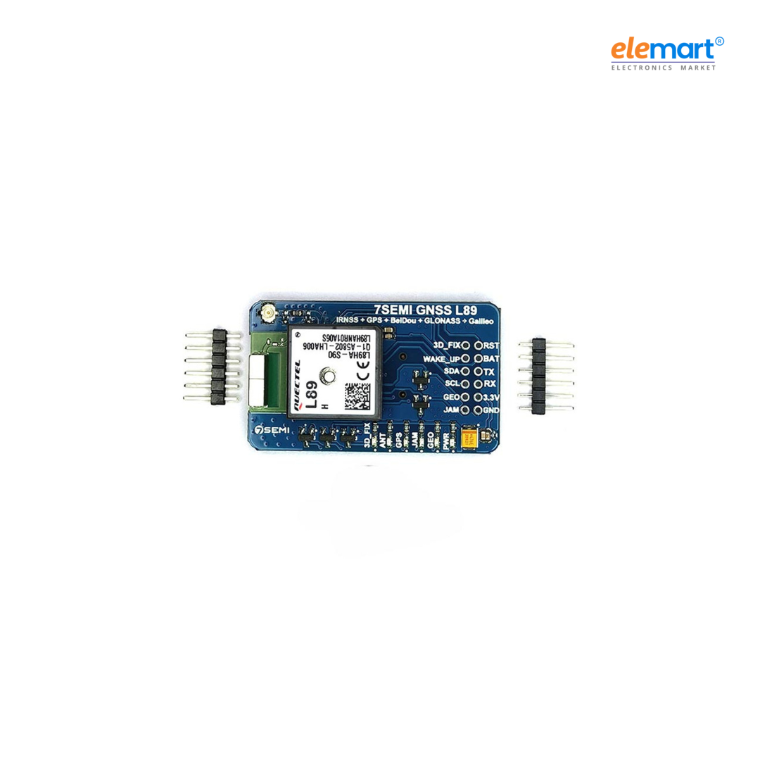 7Semi L89HA Breakout Multi-GNSS engines for GPS, IRNSS, GLONASS, BeiDou, Galileo and QZSS