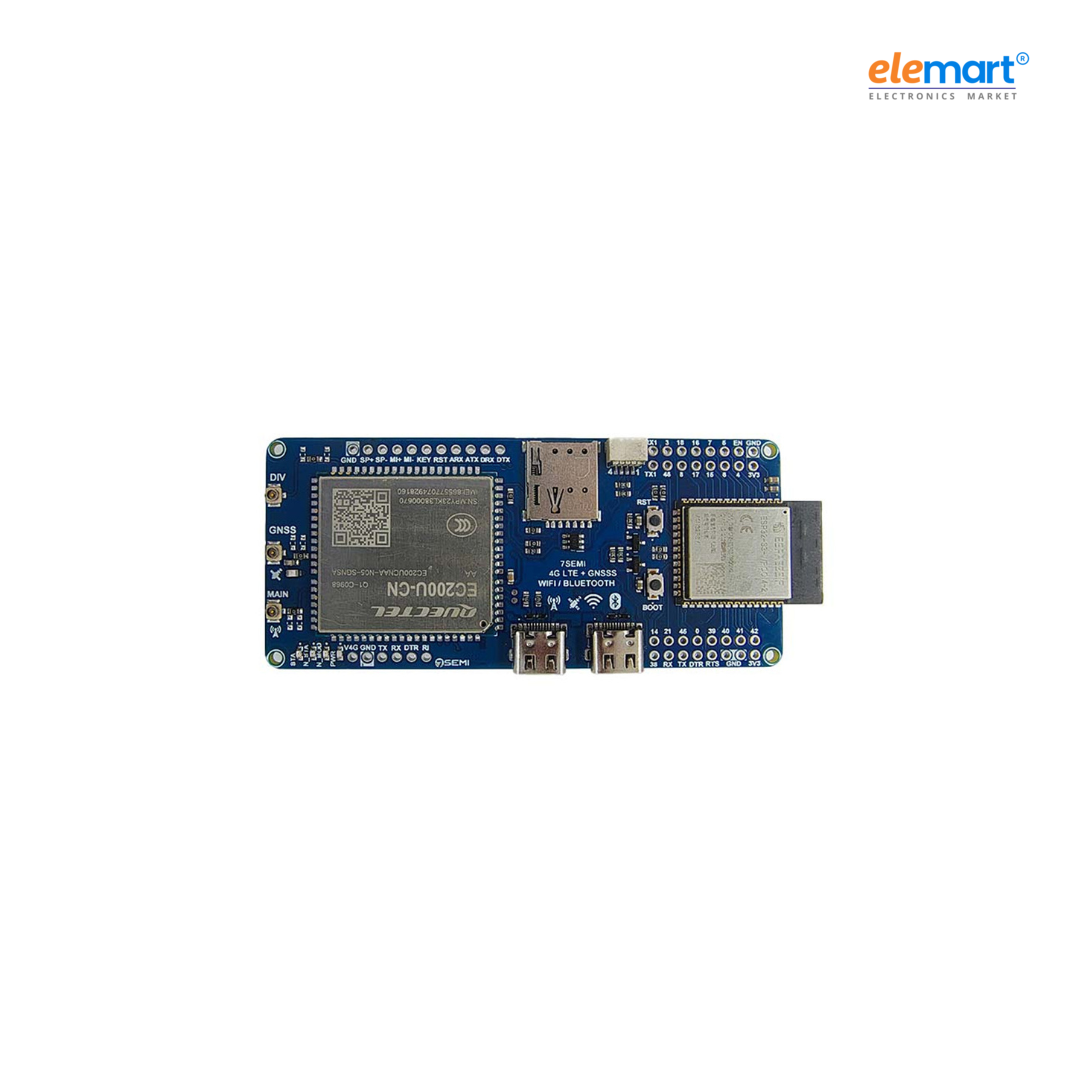 7Semi ESP32-S3 EC200U 4G LTE Cat-1 WiFi Bluetooth GNSS IoT Smart Modem