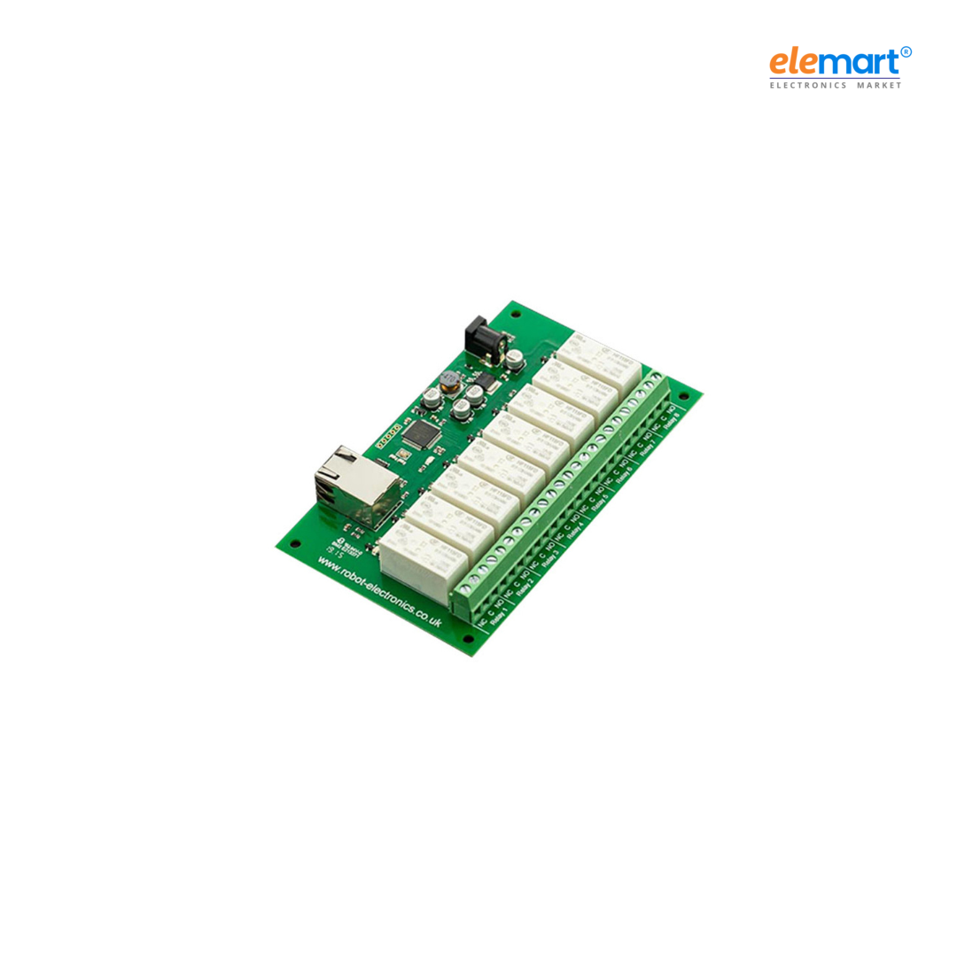 8 Channel Relay Module (RJ45-RLY16, Up to 16Amp) Remotely Control