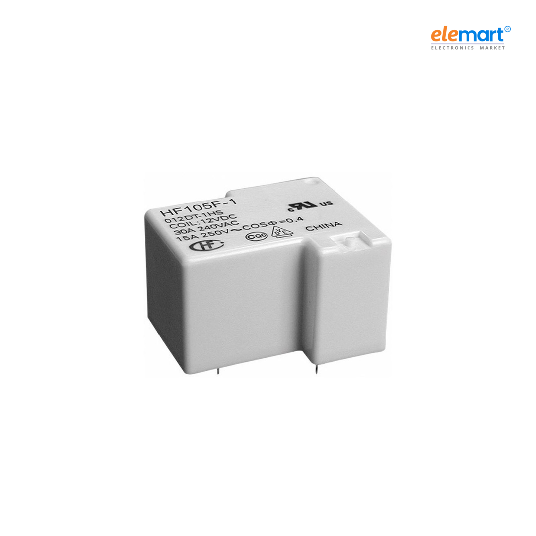 12VDC 1A Miniature High Power Relay 28.3x23.3x19.9mm - HF105F-1/012D-1HST(136)
