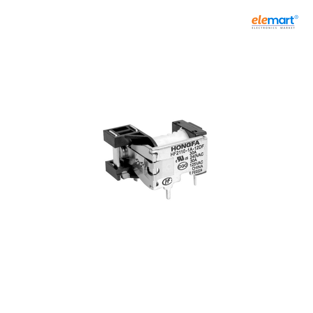 HF2110-1A-24D - 24VDC 1A Miniature High Power Relay 28.4x23.5x15.3mm
