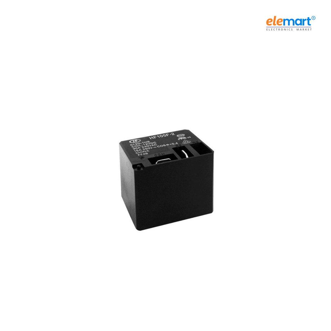 HF105F-2/012D-1HST - 12VDC 2A Miniature High Power Relay 32.4x27.5x27.8mm