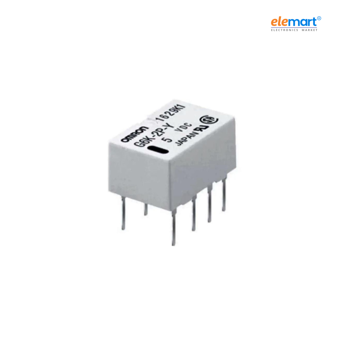 G6K-2P-DC5 - 2.54 DPDT 5VDCTelecom Relay 2 Form C