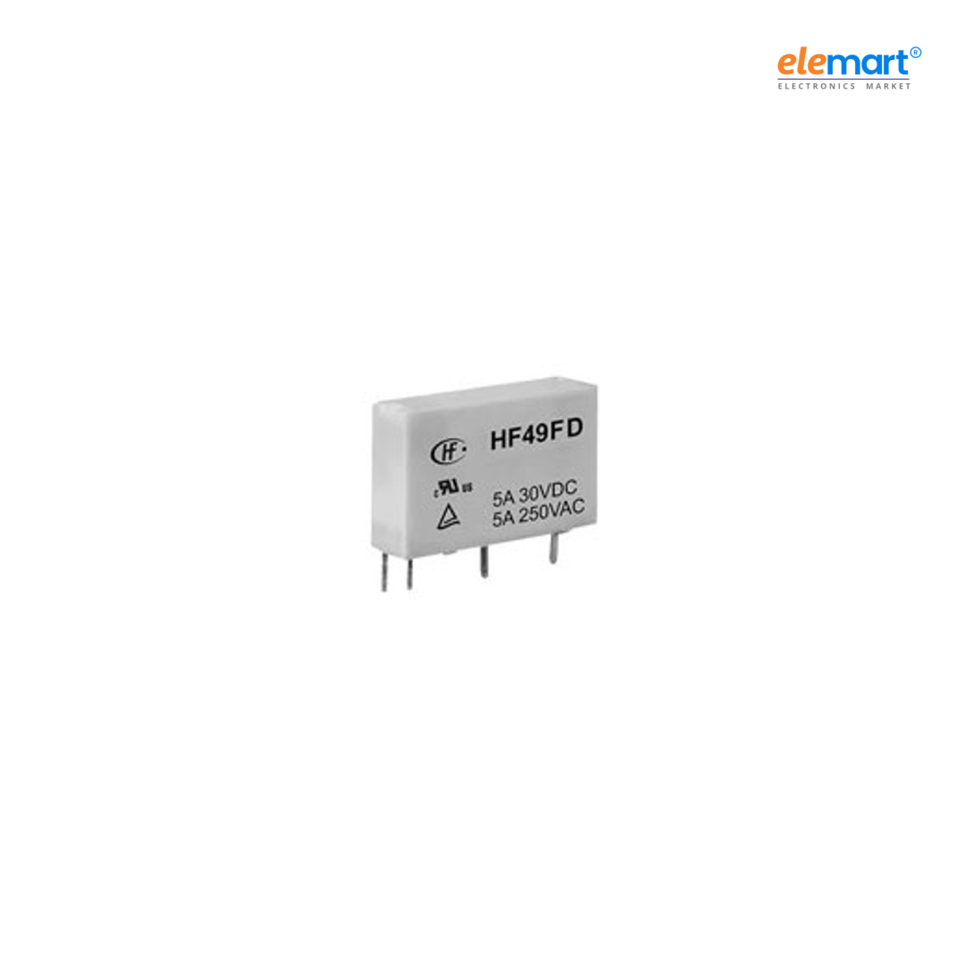 Hongfa HF49FD Series 5A SPST 24V PCB Mount Miniature Power Relay