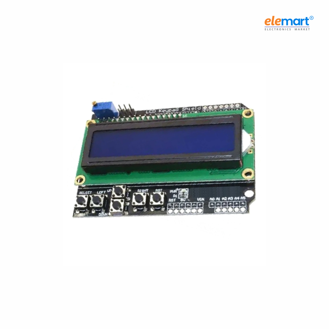 1602 LCD Keypad Shield Blue Backlight for Arduino