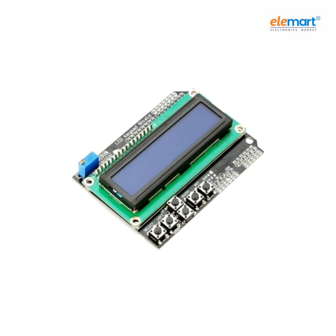 1602 LCD Keypad Shield Blue Backlight for Arduino