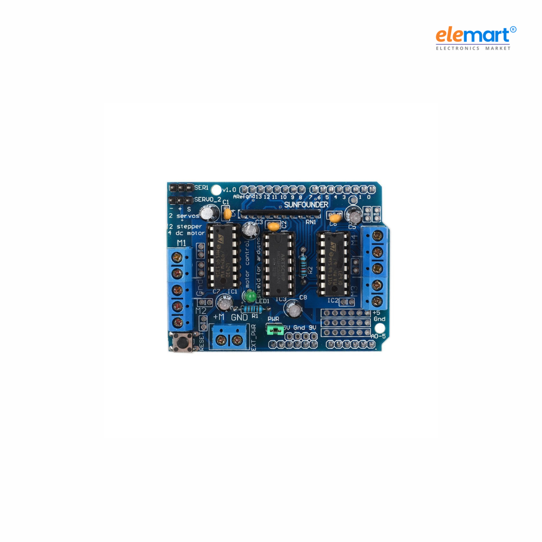 Arduino Motor Shield for DC Servo & Stepper Motors L293D