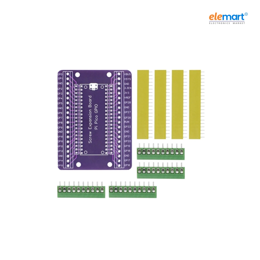 Raspberry Pi Pico Expansion Board Screw Terminal GPIO Interface