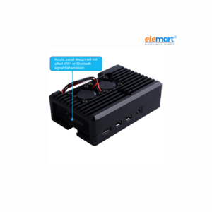 Aluminium Heat Sink Case Big for Raspberry PI 4 with Double Fan Alloy