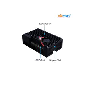 Aluminium Heat Sink Case Big for Raspberry PI 4 with Double Fan Alloy