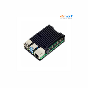 Aluminium Heatsink Case for Raspberry Pi 4 - Anodised Black