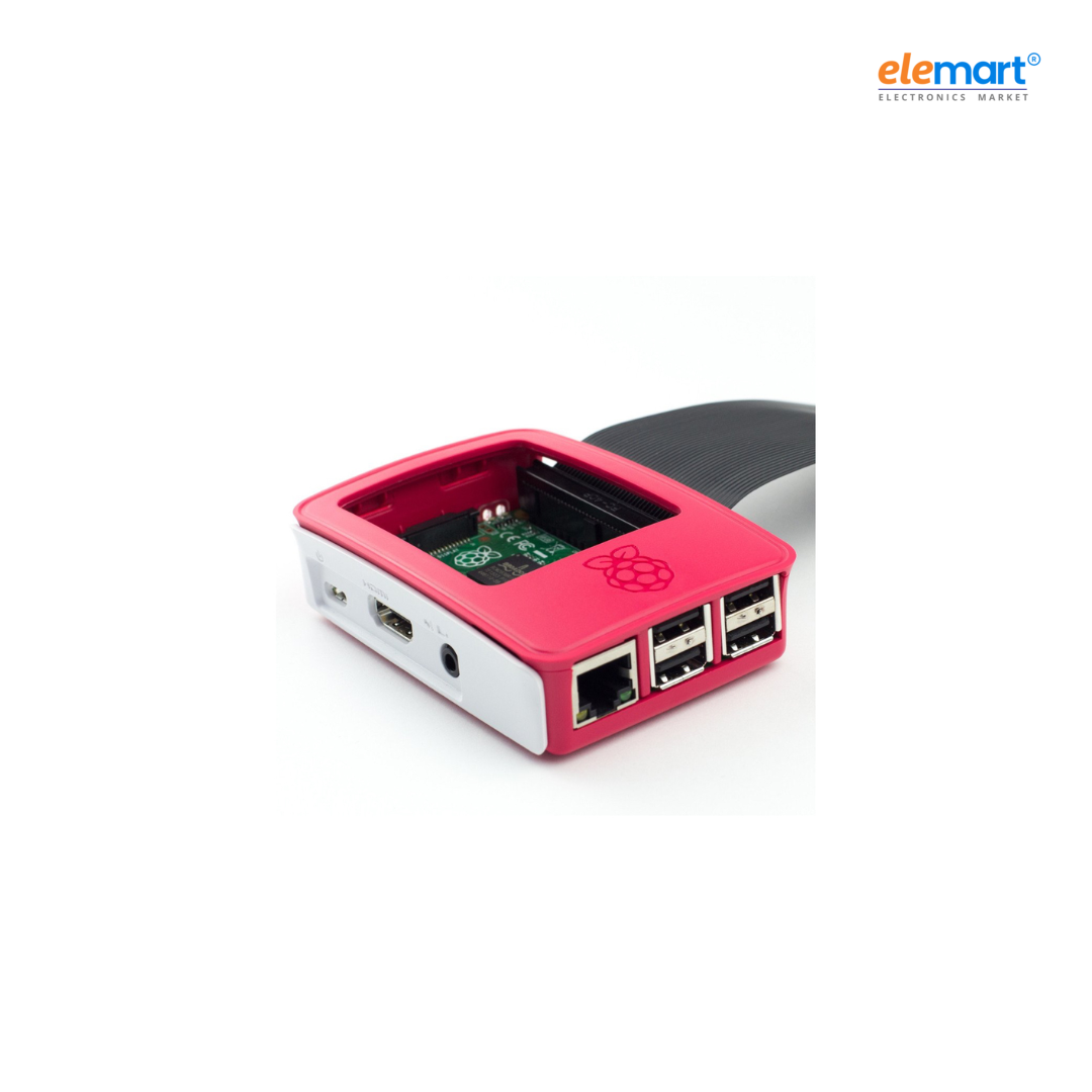 Case for Raspberry Pi B+ / Pi 2 / Pi 3 White and Red