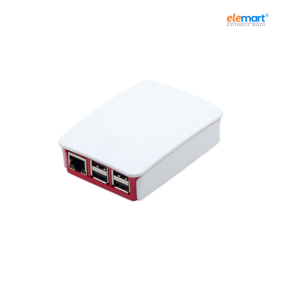 Case for Raspberry Pi B+ / Pi 2 / Pi 3 White and Red