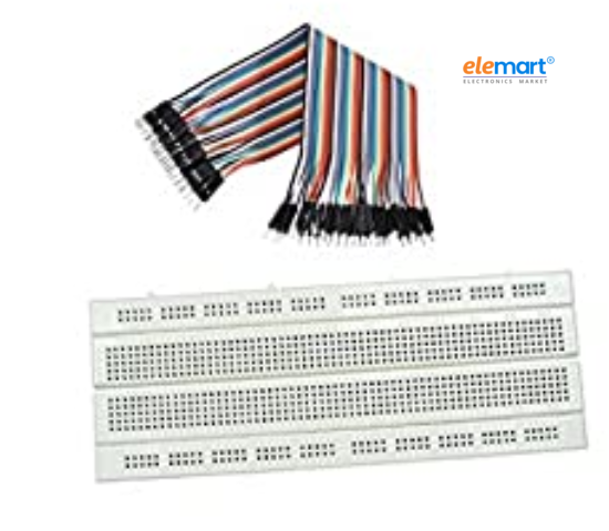 AEROKART INDIA Combo of Breadboard & Jumper wire male to Male