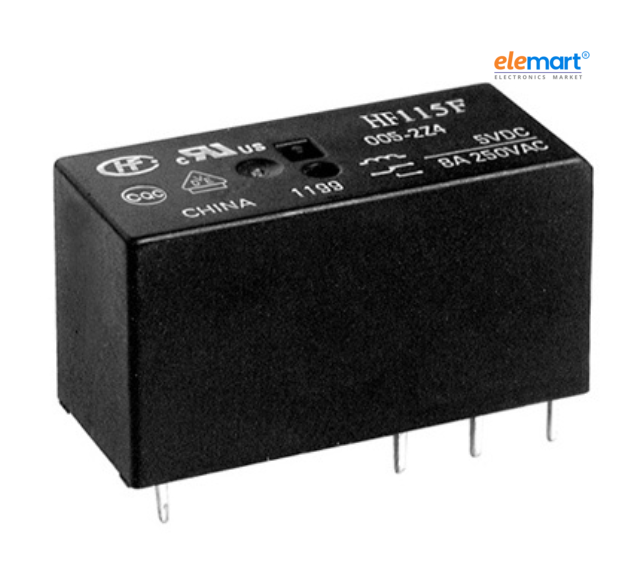 Hongfa HF115F Series 8A DPDT 48VDC PCB Mount Sealed Miniature High Power Relay