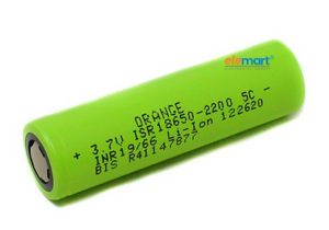 Orange A Grade ISR 18650 3.7V 2200mAh 10C Li-ion Battery