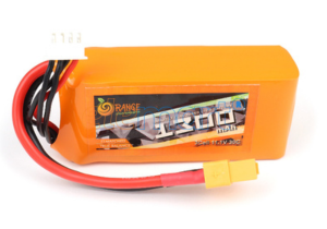 Orange 11.1V 1300mAh 30C 3S Lithium Polymer Battery Pack