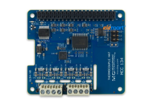 Digilent MCC 134: Thermocouple Measurement DAQ HAT for Raspberry Pi