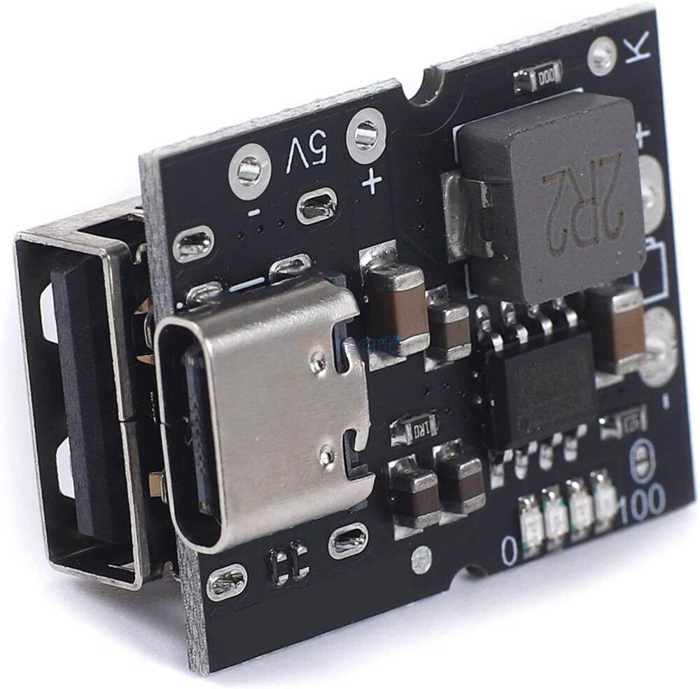 Type-C USB 5V 2A Step-Up Boost Converter with USB Charger