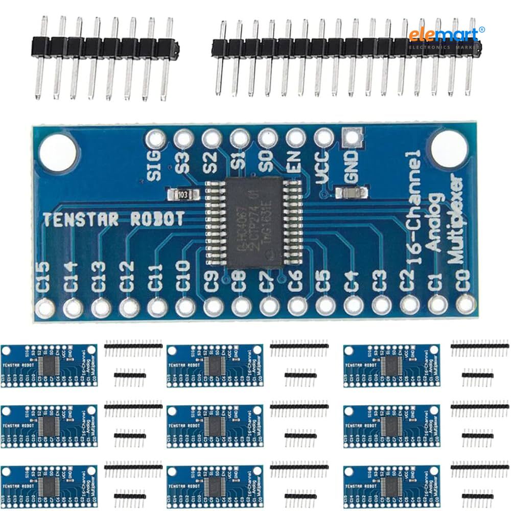 CD74HC4067 High Speed CMOS 16-Channel Analog/Digital Multiplexer Breakout Module