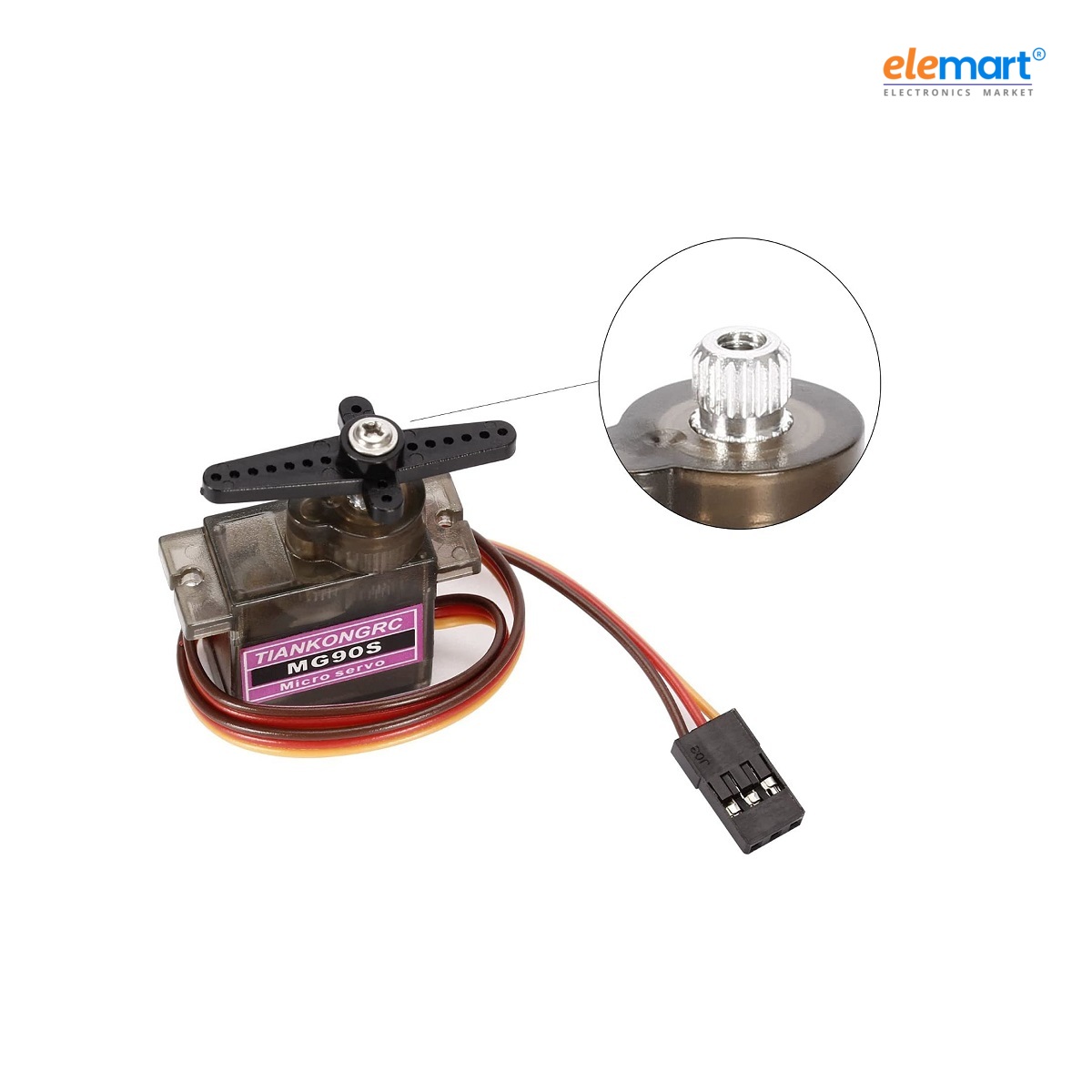 MG90S 9g Servo Metal Gear – 180 Degree
