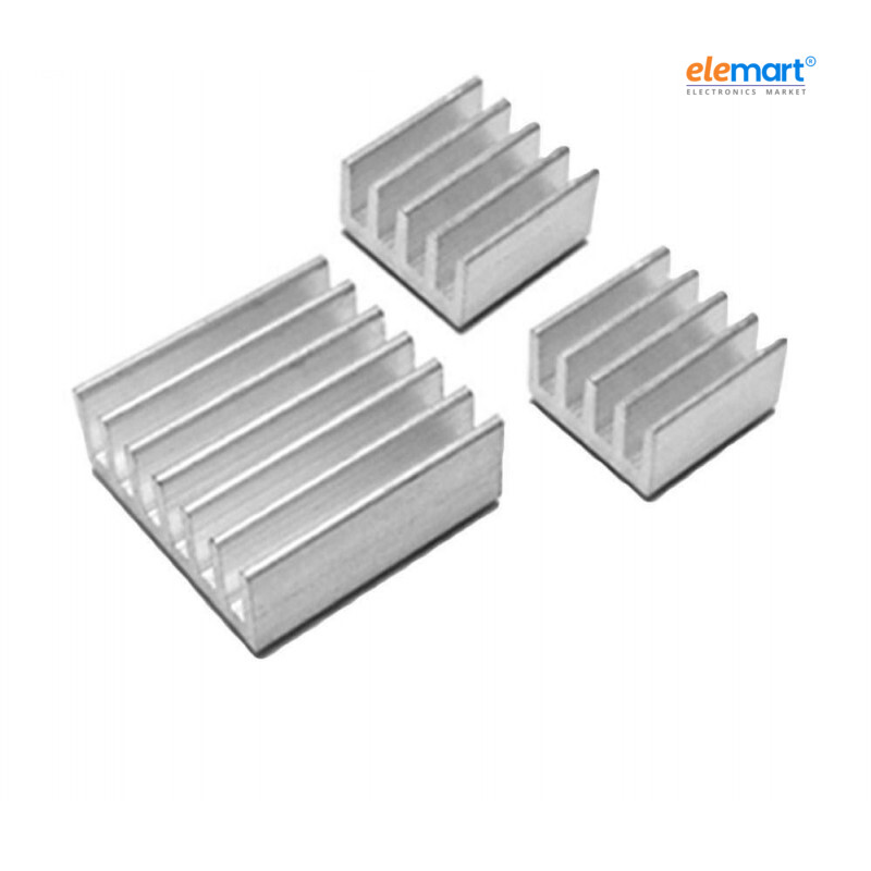 3 in 1 Aluminum Heat Sink Set for Raspberry Pi ¾