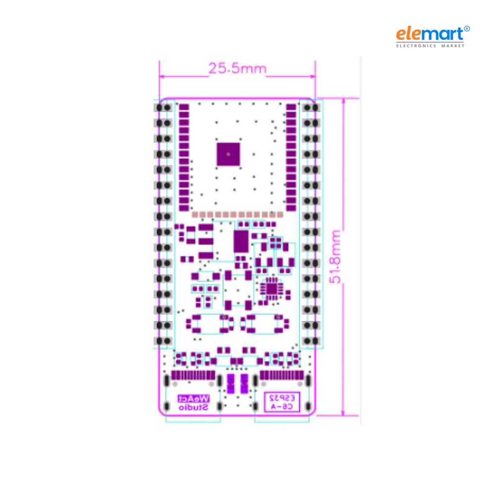 WeAct Studio ESP32-C6-A-N4 Development Board ESP32C6 Minimum System Board ESP32 Core RISC-V Espressif IoT WiFi6 Bluetooth Zigbee