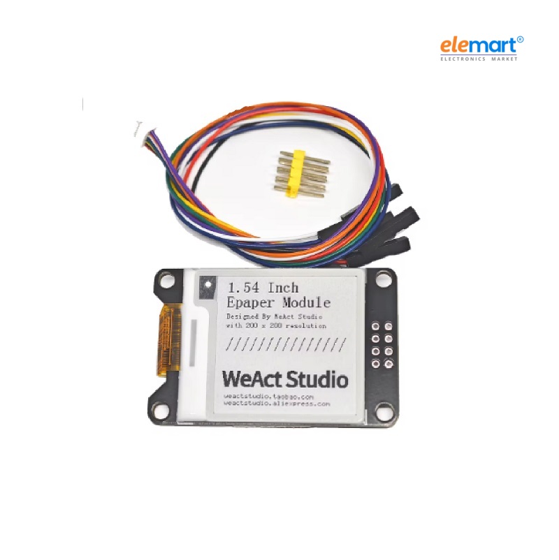 WeAct Studio 1.54 Inch Epaper Display Screen Module SPI Black-White