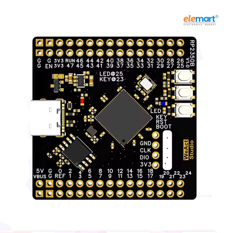 WeAct Studio RP2350B Raspberry Pi RP2350B RISC-V Hazard3 520KB SRAM 16MB QSPI Flash 48GPIO All out