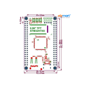 WeAct Studio STM32H750VBT6-LCD Demo Board, Core Development Board