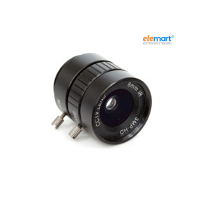Arducam 8mm CS Mount Lens for Raspberry Pi HQ Camera with Manual Focus and Adjustable Aperture