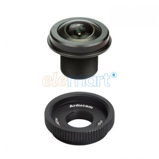Arducam 120 Degree Wide Angle 1/2.3inch M12 Lens with Lens Adapter for Raspberry Pi High Quality Camera