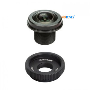Arducam 120 Degree Wide Angle 1/2.3inch M12 Lens with Lens Adapter for Raspberry Pi High Quality Camera