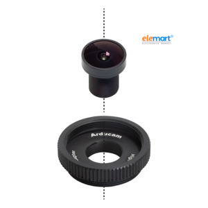 Arducam 120 Degree Wide Angle 1/2.3inch M12 Lens with Lens Adapter for Raspberry Pi High Quality Camera