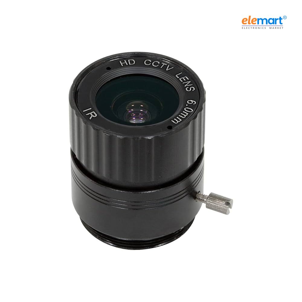 Arducam LN051 CS Lens for Raspberry Pi HQ Camera, 120 Degree UltraWide Angle CS-Mount Lens, 3.2mm Focal Length with Manual Focus