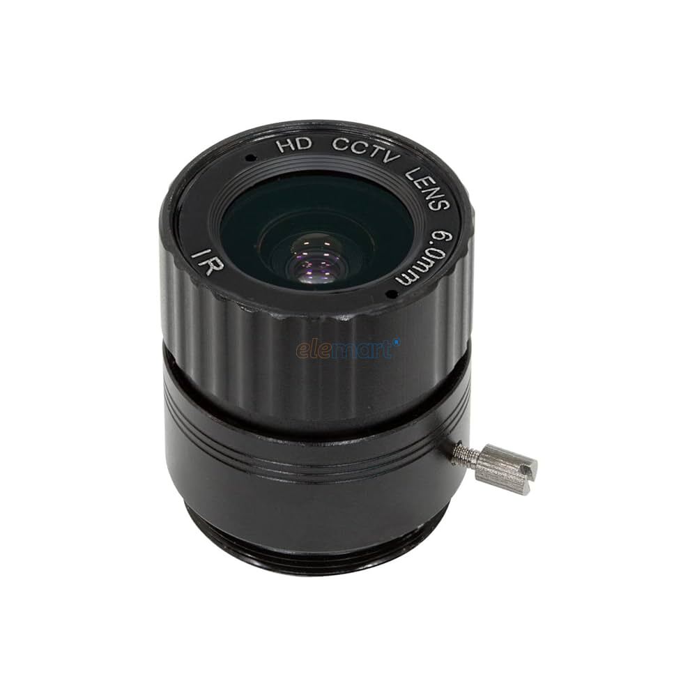Arducam LN051 CS Lens for Raspberry Pi HQ Camera, 120 Degree UltraWide Angle CS-Mount Lens, 3.2mm Focal Length with Manual Focus