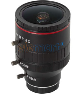 Arducam LN051 CS Lens for Raspberry Pi HQ Camera, 120 Degree UltraWide Angle CS-Mount Lens, 3.2mm Focal Length with Manual Focus