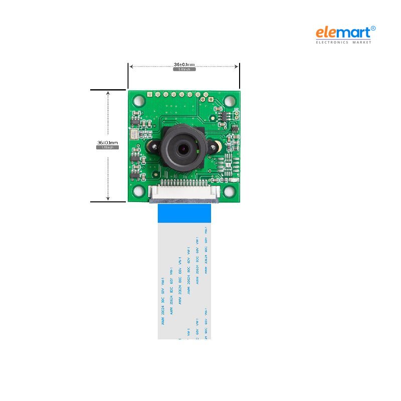 Arducam NOIR 8 MP Sony IMX219 camera module with M12 lens LS1820 for Raspberry Pi 4/3B+/3