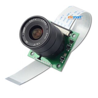 Arducam NOIR 8MP Sony IMX219 camera module with CS lens 2718 for Raspberry Pi 4/3B+/3
