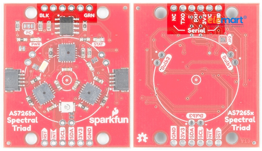 SparkFun SEN-15050 Triad Spectroscopy Sensor – AS7265x