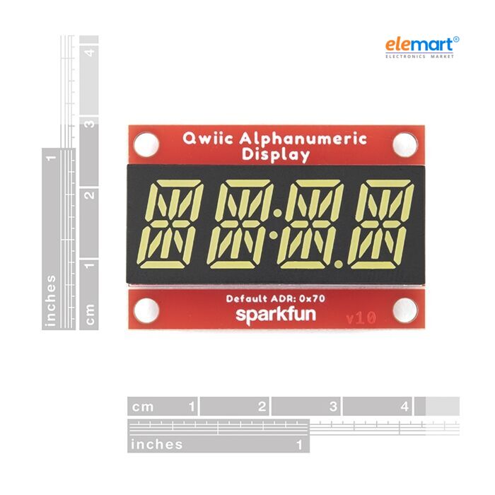 SparkFun COM-18565 Qwiic Alphanumeric Display – White
