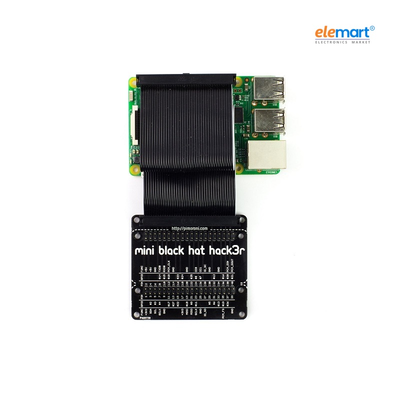PIMORONI Mini Black HAT Hack3r – Solder Yourself Kit for Raspberry Pi