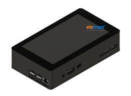 Raspberry Pi 4 Model B Touchscreen 7 inch Display Case -ABS, Black
